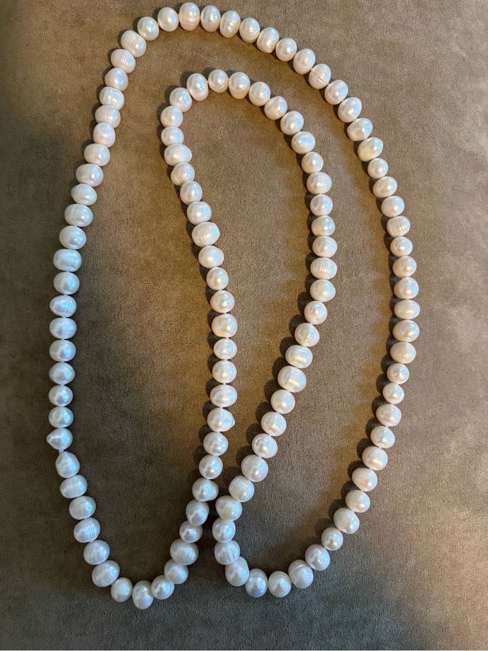 100% Authentic Pearl Necklace from Asia– Elegant strand - 23 inches